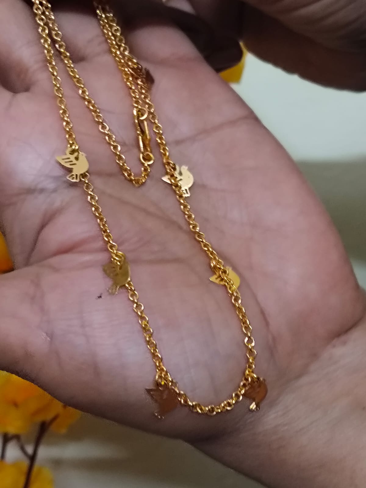 korean statement necklace with bird charm - Image 2