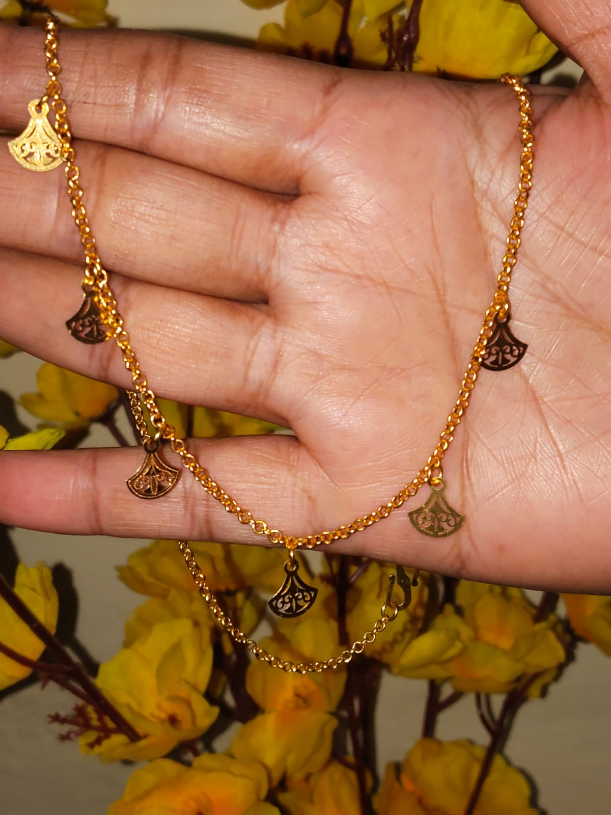 Korean statement Necklace with Bell charm - Image 2