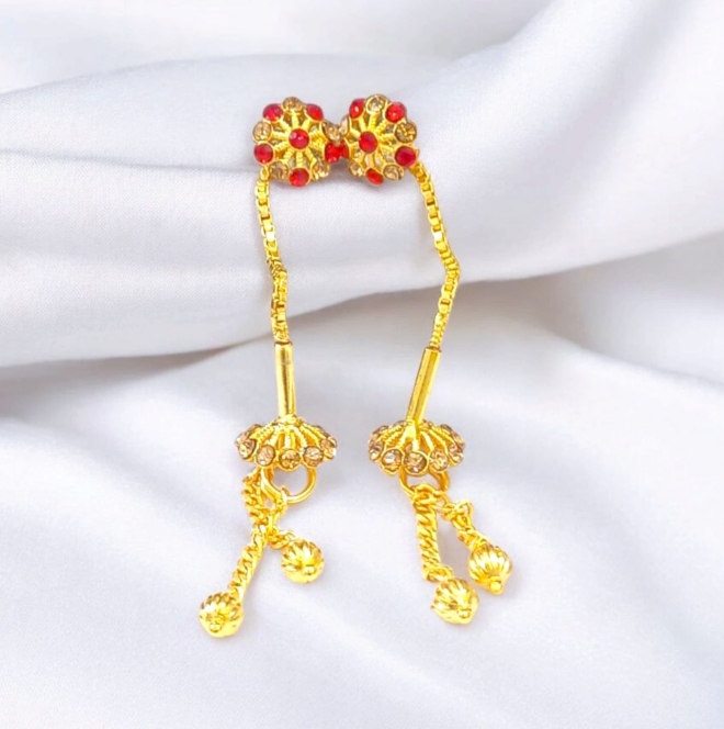 Traditional Indian Sui Dhaga Earrings