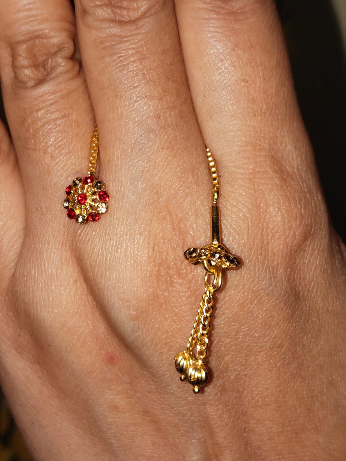 Traditional Indian Sui Dhaga Earrings - Image 2